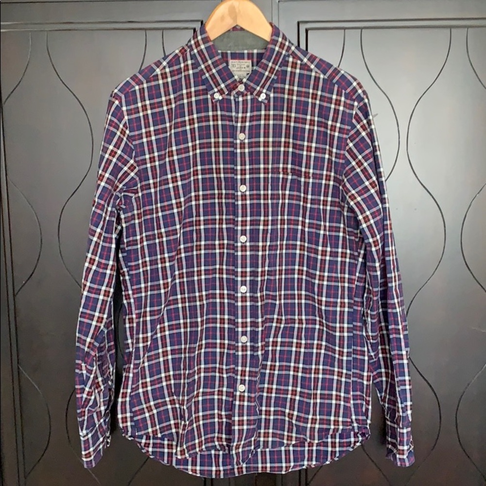 J. Crew Red, White, & Blue Long Sleeve Shirt